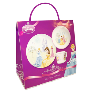 Disney Princess Mug Bowl and Plate Boxed Set -