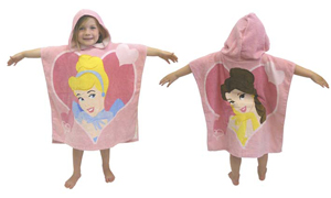 Princess `ove Hearts`Hooded Poncho