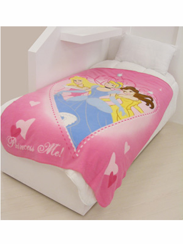 Disney Princess `ove Hearts`Large Fleece Blanket 130cm x 170cm