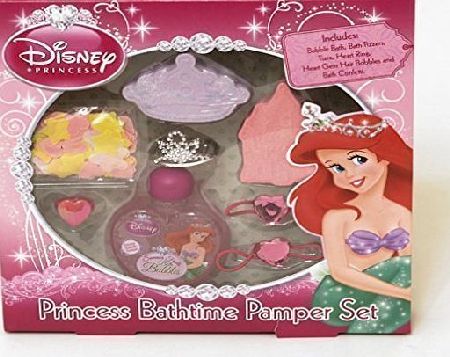 Disney Princess. Princess Bath Time Pamper Set. Girls Bubbles amp; Jewellery Gift Set