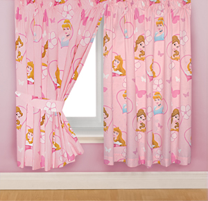 DISNEY Princess Royal 66` x 54` Curtains