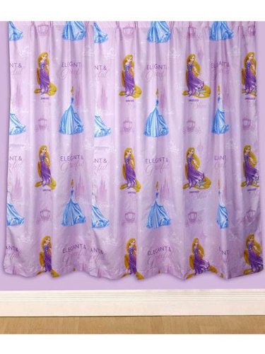 Princess Sparkle Curtains 66`` x 54`` Drop