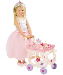 DISNEY Princess Tea Trolley with Beauty and the Beast Accs
