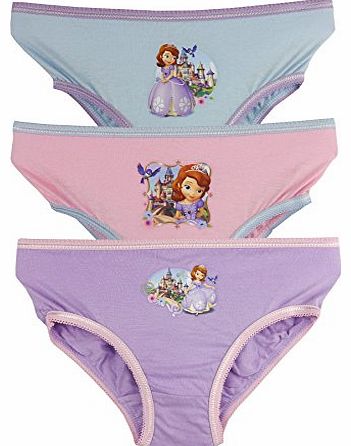 Sofia The 1st 3 Girls Pants / Knickers - 3-4 Years / 104 cm