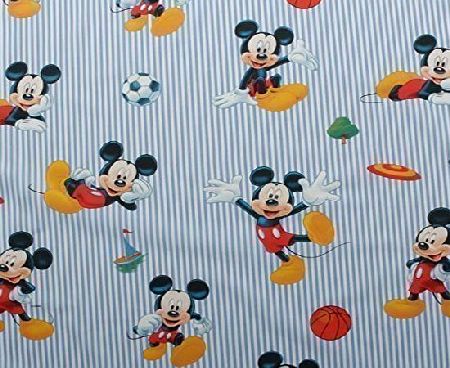 Disney Sporty Mickey Mouse Licensed Disney Cartoon Marvel DC Looney Toons Original Childrens Comic Character 100 Cotton Curtain Bedding Fabric