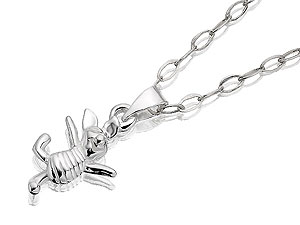 DISNEY Sterling Silver Piglet Pendant And Chain