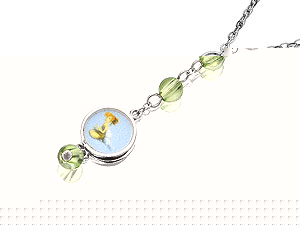 DISNEY Sterling Silver Tinkerbell Pendant With