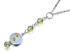 Sterling Silver Tinkerbell Three Crystal