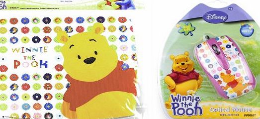 Disney Winnie The Pooh Mouse amp; Mouse Mat Pad Set PC Computer
