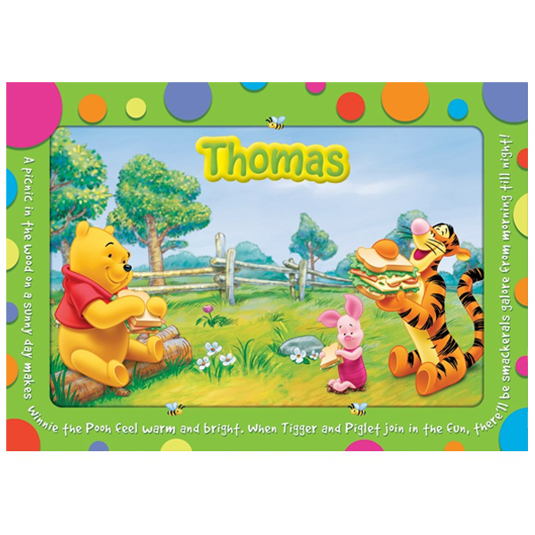 Winnie the Pooh Personalised Placemat