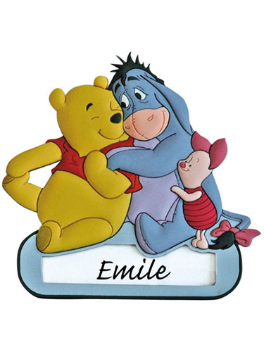 Disney Winnie the Pooh Winnie the Pooh Eeyore Piglet Door Name Plate