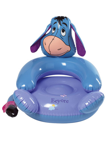 Disney Winnie the Pooh Winnie the Pooh Inflatable Chair and#39;Eeyoreand39; Design