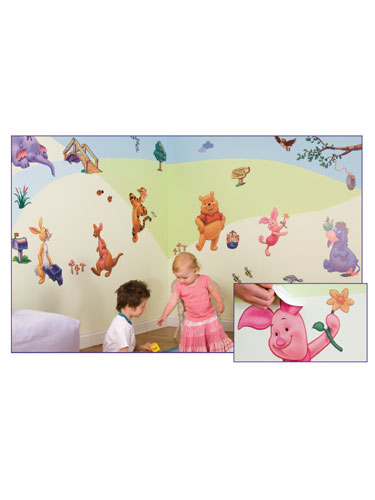 Disney Winnie the Pooh Winnie the Pooh Room Makeover Kit - Giant Wall Stickers