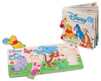 Disney Winnie the Pooh Wooden Book and Puzzle Set