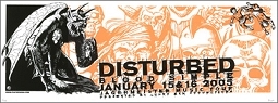 DISTURBED Limited Edition Concert Poster - by Powerhouse Factories