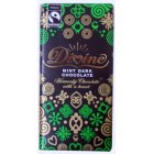 Divine Chocolate Divine Dark Chocolate Bar with Mint Crisps - 100g