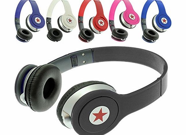 DJ Style Stereo bass Stereo Headphone HD Sound DJ Style On-Ear Headphones Earphone Foldable Headset For MP3 / MP4, iPod, iPhone, iPad, Tablets, Laptops, Smart Phones, Portable Media Player etc. (Blue)