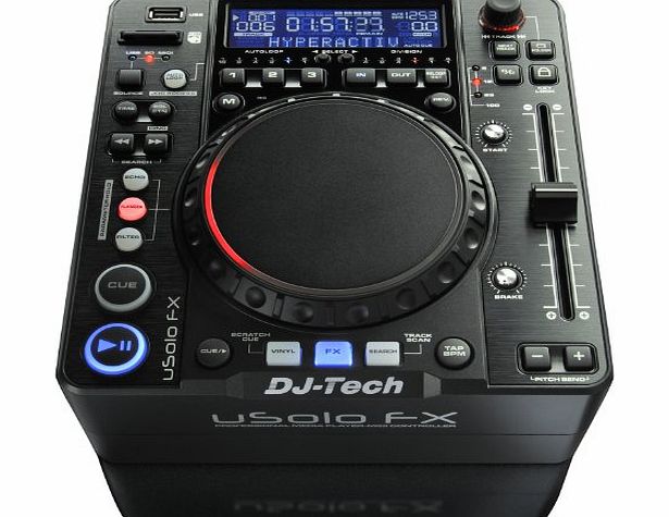 DJ TECH DJ-Tech uSolo FX Single Deck MP3 / WAV Player with USB / SD Port