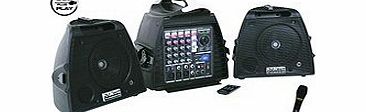 DJ TECH DJTECH STAGE VISA 200 COMPACT 140W PORTABLE PA SYSTEM