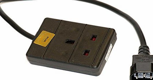 DJ2GO Limited Power cable - IEC C14 plug - 13A socket - 25 cm