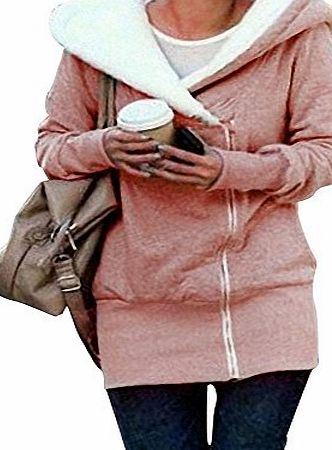 DJT Zip Designer Womens Ladies Black Hoodies Sweatshirt Top Sweater Hoodie Jacket Coat Grey L UK 10-12