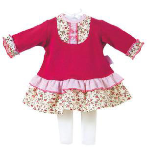Corolle Flounce Dress and Tights Set 36cm Doll
