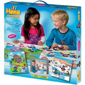 DKL Hama Beads Hama Tropical and Artic Midi Beads Playboard Box Set