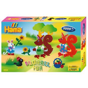 DKL Hama Beads Midi Beads Squirrel Fun Small Gift Set