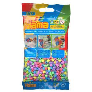 DKL Hama Beads Pastel Colour Mix 1000 Midi Beads