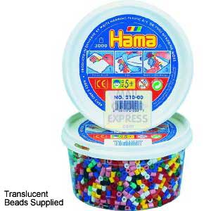 Hama Beads Translucent Mix 3000 Midi Beads