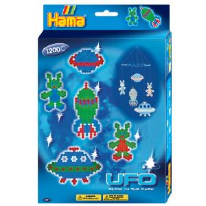 Hama Beads UFO Glow In The Dark Hanging Box