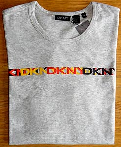 dkny Crew-neck Multicolour and#39;DKNYand39; Tee-shirt