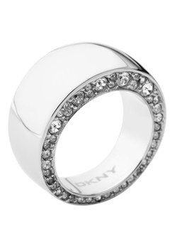 DKNY Essential Ladies Steel and Crystal Ring