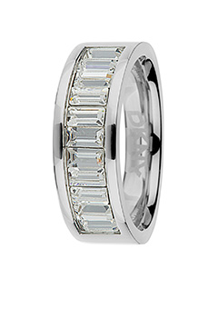 DKNY Glamour Silver and White Cubic Zirconia
