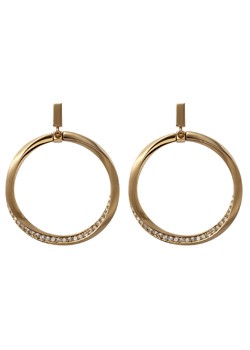 DKNY Gold Plated Twisted Stud Earrings NJ1601040