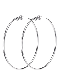 DKNY Jewellery DKNY Circles Steel and Cubic Zirconia Earrings