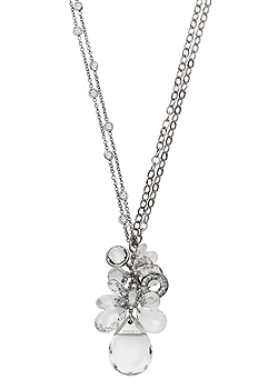 DKNY Circles Steel and Cubic Zirconia Pendant