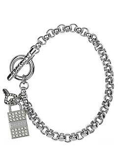 DKNY Jewellery DKNY Im Charmed Steel Lock Charm Bracelet