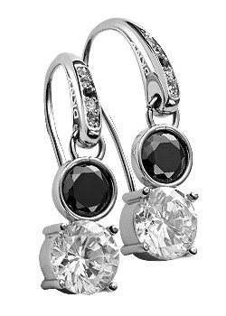 DKNY Jewellery DKNY Ladies Steel Crystal Drop Earrings NJ1528040