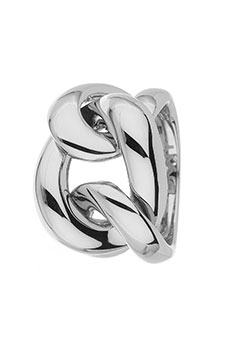DKNY Jewellery DKNY Organic Steel Twist Ring NJ1016040 SIZE