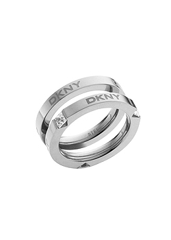 DKNY Jewellery DKNY Steel Charming Logo Ring NJ1397040505/508