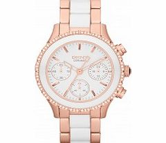 DKNY Ladies Ceramix Chronograph Watch