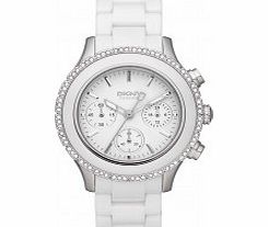 DKNY Ladies Ceramix White Watch