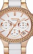 DKNY Ladies Chambers Ceramic Rose Gold