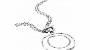 DKNY Ladies Organic Silver Necklace