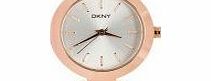DKNY Ladies Stanhope White Rose Gold Watch