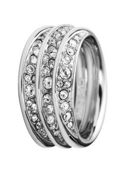 DKNY Organic Steel and Crystal Ring `NJ1853040 505