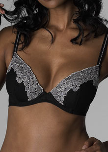 DKNY Romantic Embroidery demi-padded bra