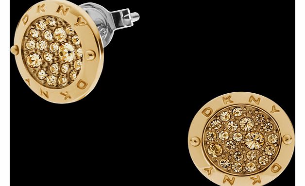 Sparkle PVD Yellow Gold Plated Earrings