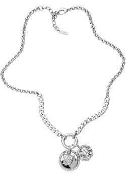 DKNY Steel and Crystal Toggle Necklace NJ1857040